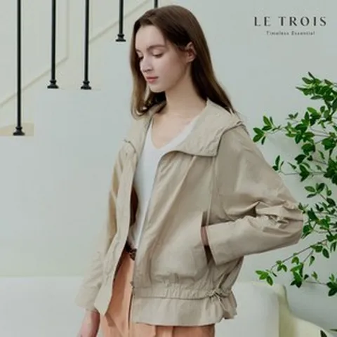 LE TROIS 24SS 이보영의 르투아 후드 경량점퍼