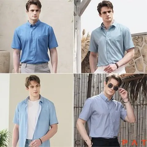 CERINI by PAT [cerini PAT] 남성 반팔 워셔블 발수 기능성 셔츠 1종 24m