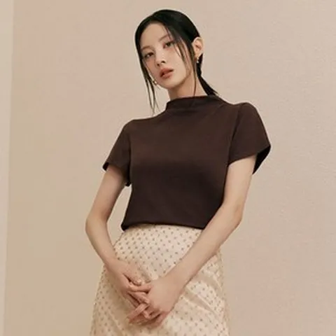 더엣지 5종세트 하프슬리브 모달 티블라우스