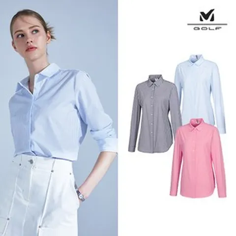 밀레골프 밀레골프 24SS 메쉬 에어홀 셔츠 여성 3컬러 택1