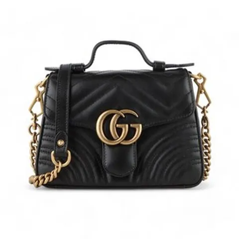 [구찌] [빈티지] 547260 GG 마몽 미니 탑핸들 크로스백 공홈인보이스 33099 130752 ..