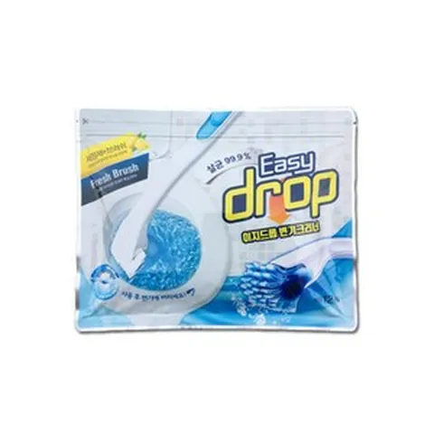 이지드롭 변기크리너 리필 브러쉬팩 6개(핸들 미포함), 레몬향 3팩 + 라벤더향 3팩