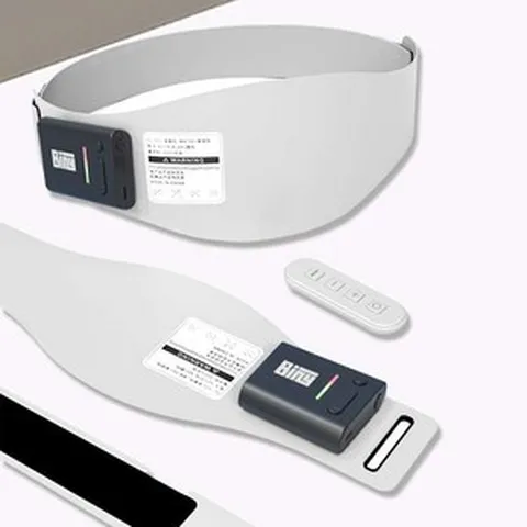 전자 슬림 마사지 보호 허리띠 운동 헬스 슬림 배 슬림 허리 미세 전류 다이어트 롤 복부 슬림 허리 마사지기, 흰색