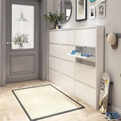 초슬림 신발장 3단 4단 원룸 좁은현관용 폴딩신발장 얇은신발장 좁은신발장 틈새신발장, 다크그레이