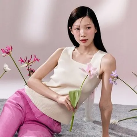 더엣지 3종세트 24SS 스퀘어넥 슬리브리스 니트탑