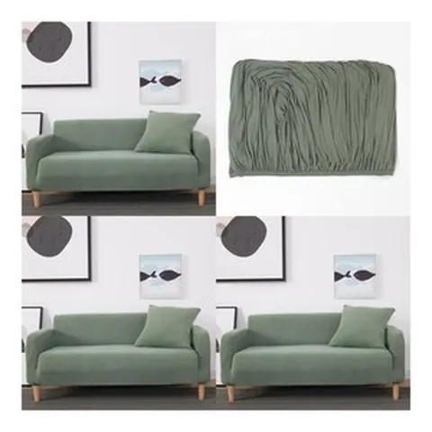 고탄력 소파 커버 4인용 그린 쇼파천커버 쇼파스킨, 1개