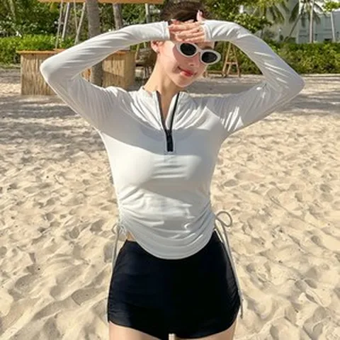 [세트30% 할인/44~77] UPF50+ 디토 래쉬가드+버닝 스윔 팬츠 세트 래쉬가드세트 수영복 반바지