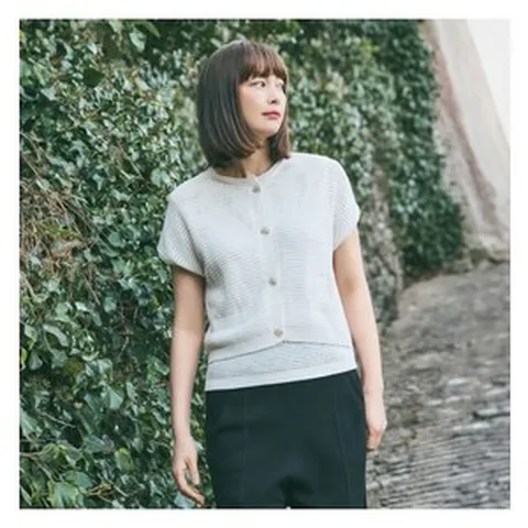 지스튜디오 2종세트 24SS 크로쉐 니트 셋업