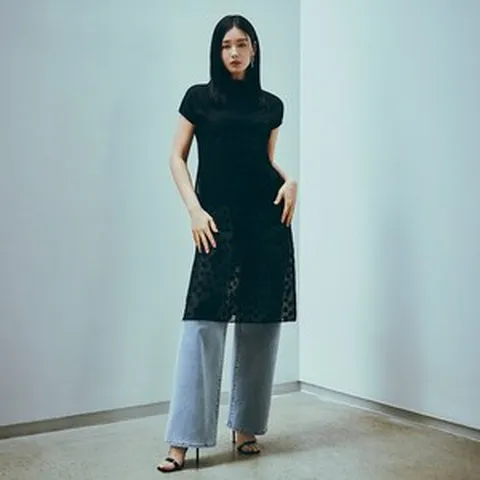 셀렙샵에디션 6900024SS 시스루 플라워 슬립피스