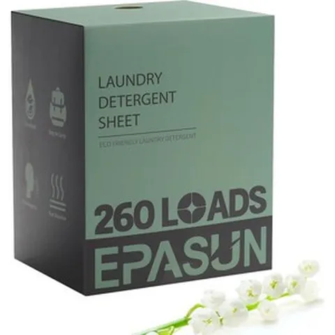 세탁 세제 시트 최대 260매 신선한 향의 세탁 시트 친환경 액체 없는 비누 스트립 식물성 저자극성 세탁 용품 260로드