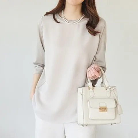 르온델7부배색티 TBC1143_DC4060 엄마옷 빅사이즈