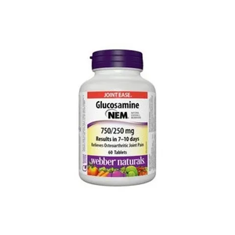 웨버 내추럴스 글루코사민 NEM 750mg 250mg 60정, 1개
