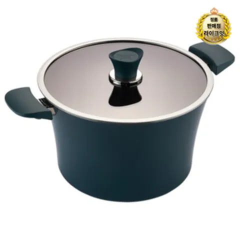 해피콜 이든 곰솥냄비 IH, 28cm, 1세트, 스투키 그린