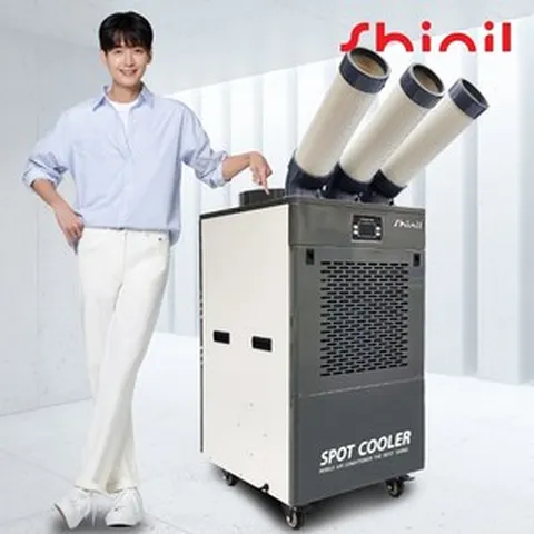 신일 산업용에어컨 코끼리에어컨 이동형에어컨 모음, 3구, 그레이