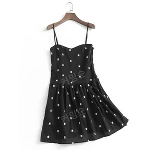 블랙 원피스 ZARA 자라 여름원피스 미니 땡땡이