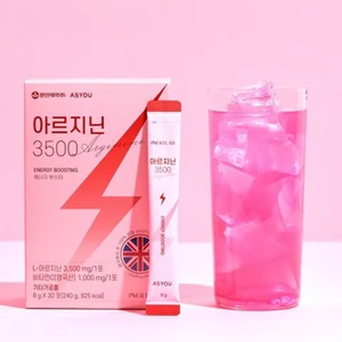 아르지닌 3500 8g x 30포 에너지 부스터 애즈유 환인제약, 1개