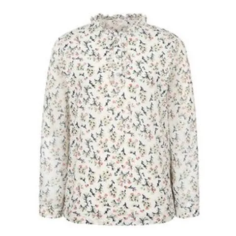 [올포유]신상품 50%할인 "미녀와순정남-윤유선착용" 24SS 여성플라워 프린트 블라우형 티셔츠