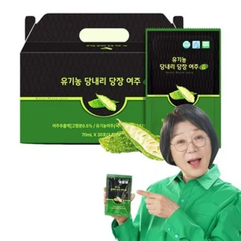 송도순 유기농 당내리 당장 여주즙 액기스 엑기스 진액 아이큐샵, 120개, 70ml