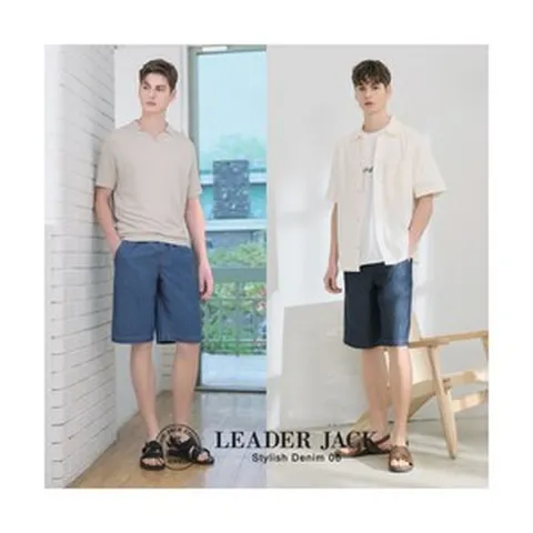 [리더잭] 23SS 썸머 데님 반바지 남성 2종