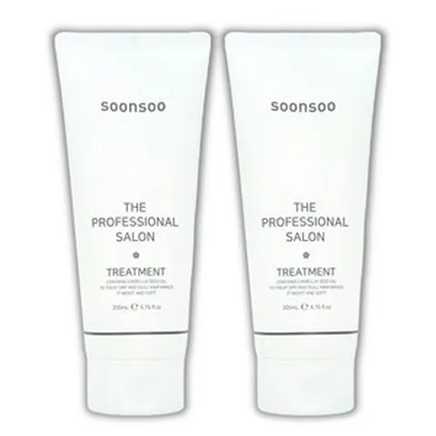 (한정)순수 트리트먼트 1+1 프로페셔널 더살롱 화이트트리트먼트, 트리트먼트 200ml X 2