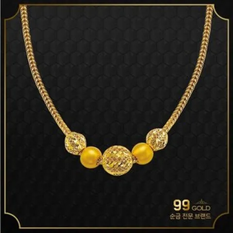 153골드 [최신]24K 발롱도르 순금목걸이 10돈 37.5g 목걸이. 999제품. 이태리체인(다양한 중량은 판매자 검색 또는 문의)