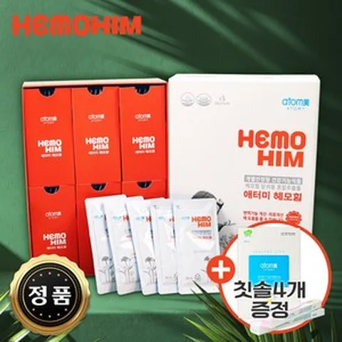 [기분좋은선물] 애터미 헤모힘 hemohim 해모힘 1200ml 1개월분 + 애터미항균칫솔 4개gift, 1개, 1.2L