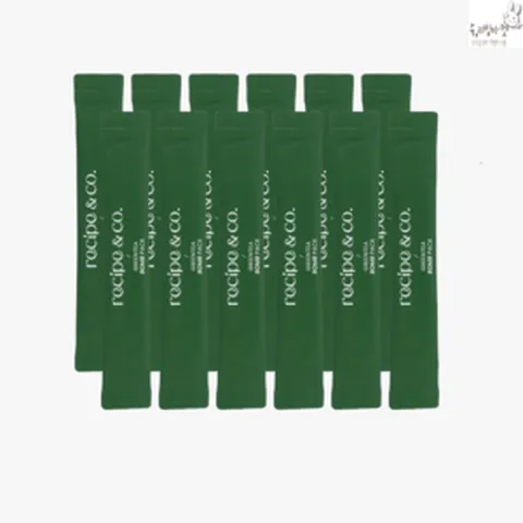 (정품제품) 레시피앤코 녹차폭탄팩 녹탄팩 마스크팩 12 (재고보유 00개), 녹탄팩 12매입 1BOX