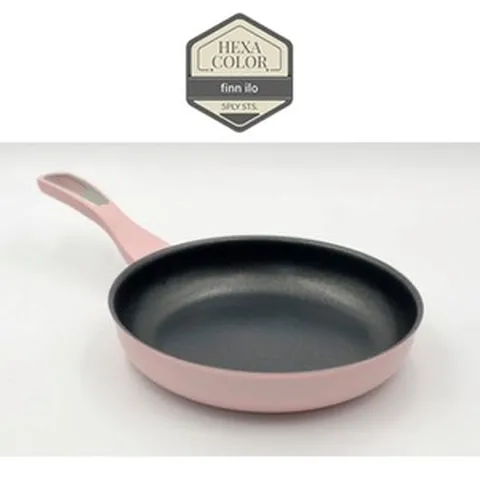 백화점전용-[finn ilo] 핀일로 헥사 칼라스텐 통5중 프라이팬 (4color), 1개, 오션블루, 28cm