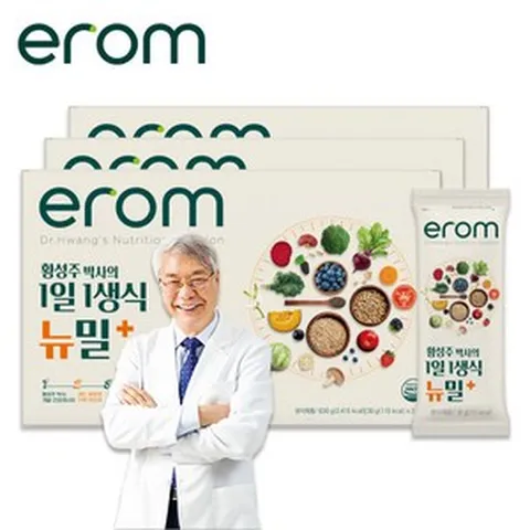 이롬 황성주 1일1생식 뉴밀플러스 63포식사대용 두유 선식, 황성주 1일1생식 뉴밀플러스 63포-식사대용 두유 선식