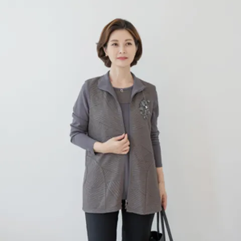 마담4060 엄마옷 마담4060 빅힛트상의세트-RSET2408002-