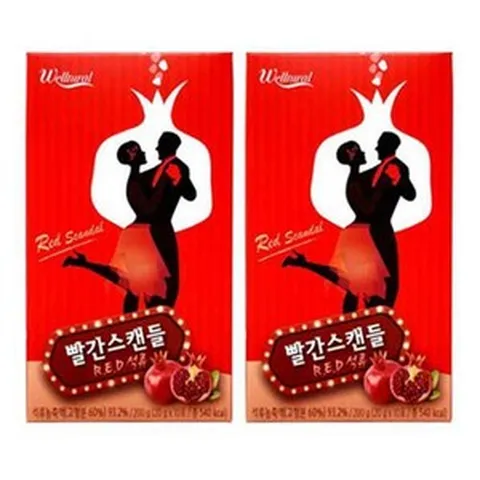 시크릿 빨간스캔들 레드석류 리얼석류젤리스틱 20gX20포 1포당 1.2과 저분자 콜라겐, 3개