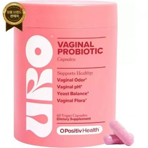 O Possitive URO 질 프로바이오틱스 여성 프리바이오틱스 및 유산균과 함께하는 pH 균형, O Possitive URO 질 프로바이오틱스 여성 프, 1개, 60정