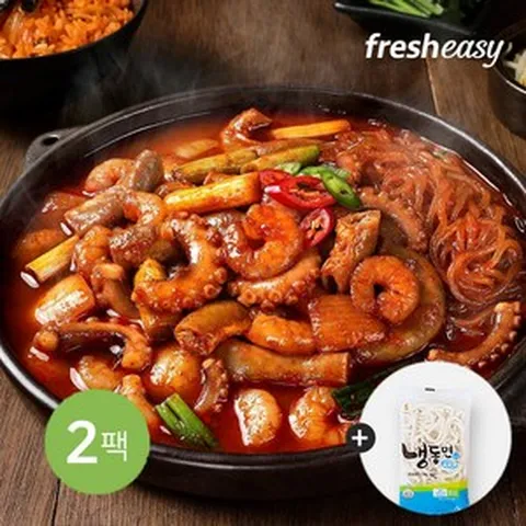 [프레시지] 용호낙지 낙곱새 밀키트 800g (우동면 1팩 증정), 2개