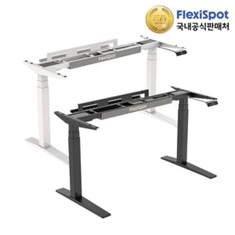 플랜티엠 플렉시스팟 E7 PRO 하이앤드 듀얼모터 3컬룸 모션데스크 프레임 스탠딩책상 다리 DIY 사무실 학생 서재 책상 인테리어 데스크테리어, E7-PRO(상판제외), 매트블랙, 전문기사 설치-프레임만