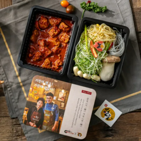 기린THE-매운갈비찜 본점(2~3인분) 헤리티지 밀키트 세트 (천안매장 직배송) [원산지:국산(충청남도 천안시 서북구)], 1세트, 800g