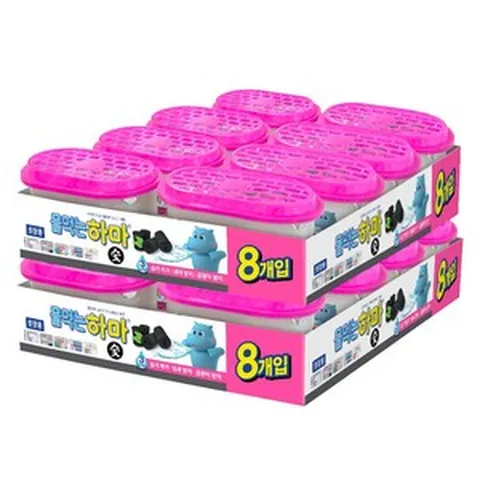 물먹는하마 옷장용 참숯 16개, 물먹는하마 참숯 제습제 16개, 280g