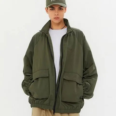 쿨트 SCRIPT EMBROIDERY BLOUSON JACKET KHAKI