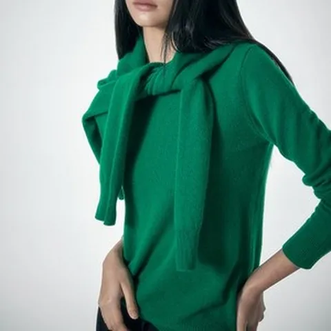 [KT알파쇼핑][아워퀸잇] 캐시미어 100% 라운드넥 니트 풀오버 1종 (55~88) (8컬러)_HQ23WNT001