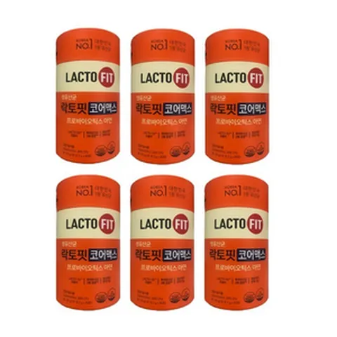 종근당 락토핏 코어 맥스 고함량 생 유산균 프로바이오틱스 락토피 라토픽 온가족 이엠코퍼레이션 사은품 포함, 120g, 6개