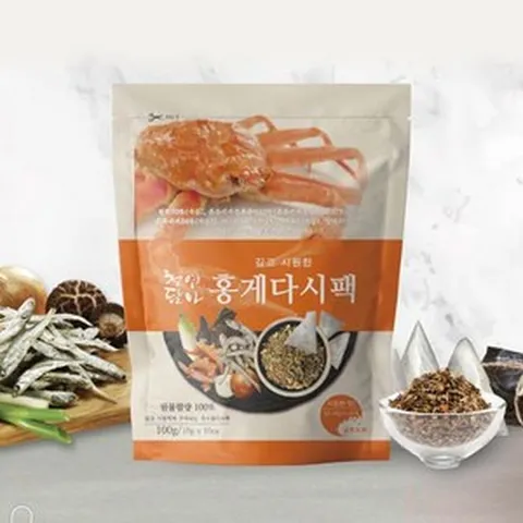 후레쉬 천연담아 다시팩 홍게 총500g (10g x 50개) / 국내산, 5개, 100g