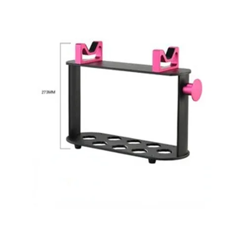 청소기 거치대 다이슨 에어랩 스타일러용 보관 홀더 8 홀 카운터 탑 브래킷 헤어 컬링 아이언 완드 배럴 브러시용 오거나이저 스탠드, pink pius