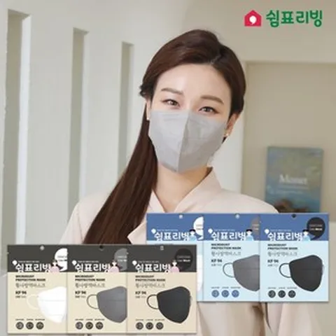KF94 쉼표리빙 새부리형 황사방역 마스크 10매 약국마스크, 10개, 화이트 1매X10팩