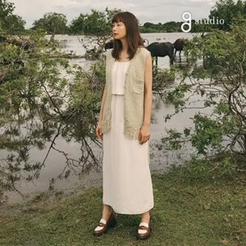 지스튜디오 25SS 아세테이트 원피스