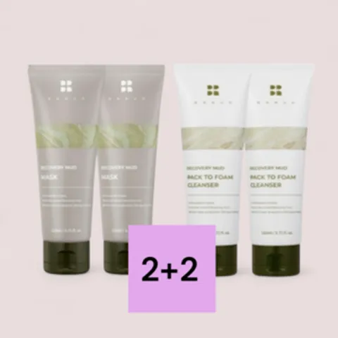 리커버리 머드 팩 +머드 팩투폼 클렌저 110ml (각2+각2), 1개