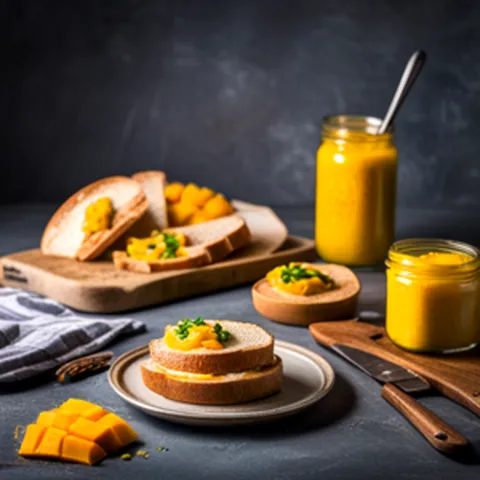 팍팜 망고스프레드 170g 아웃백빵 식전빵 브라운브레드 10개, 스프레드) 망고플러스 + 부시맨브레드10개입