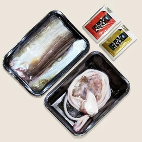 자연산 통영 바다장어 당일손질 스킨포장, 1개, 대(2-3미) 1kg+소스증정