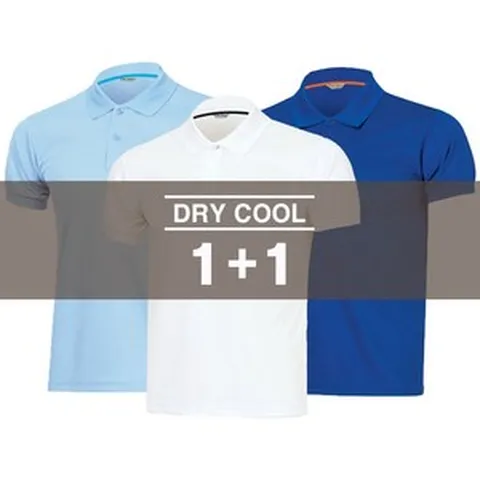 굿핏 (1+1)2장세트 국내생산 기능성 쿨 카라티셔츠 스포츠 운동반팔티 S-3XL 헬스복 등산복 운동복 추천