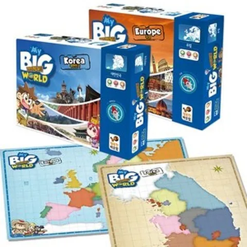 [YES24배송][37%할인!] 지리능력발달! 마이빅월드 대한민국 유럽[7세이상 2인~6인], 마이빅월드 유럽