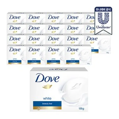 [KT알파쇼핑]도브 비누 대용량 135g 20개, 핑크뷰티바