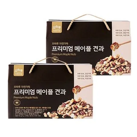 오하루 자연가득 프리미엄 메이플견과 24포, 2박스